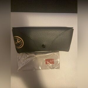 Ray-Ban Black Glasses Case with Cloth